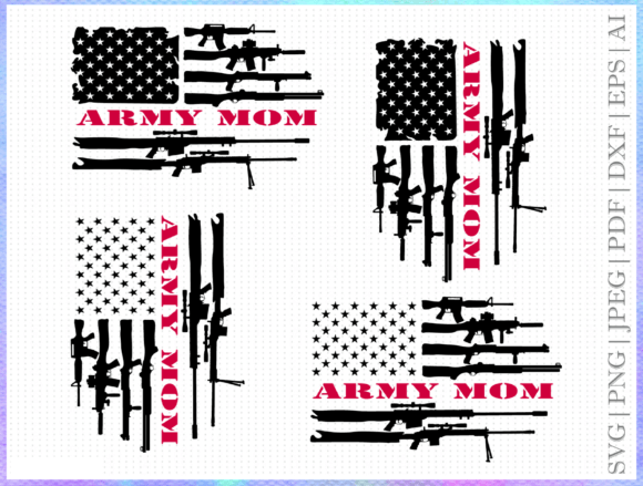 Army Mom SVG: Premium Graphics for Crafts