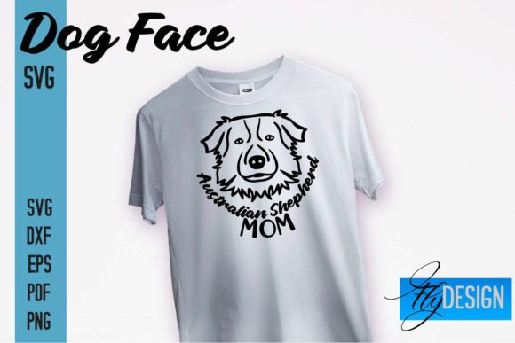 Australian Shepherd Mom SVG: Graphics for Crafts