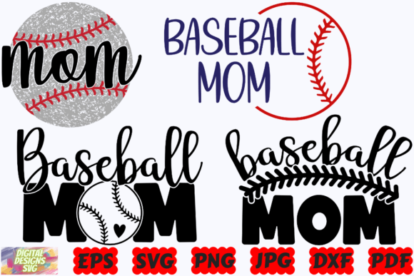 Baseball Mom SVG: Sports Graphics for Crafts