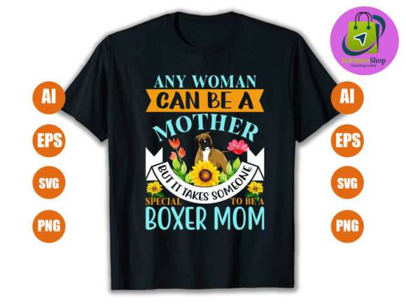 Boxer Dog Mom: A Designer's Take on Stitching This Graphic