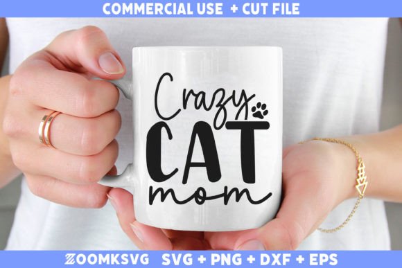 Crazy Cat Mom SVG: A Designer's Take on Stitching This Playful Motif