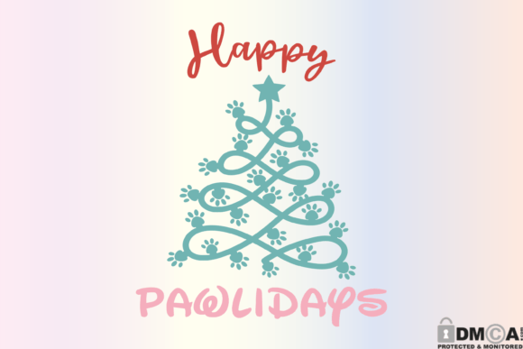Happy Pawlidays SVG: Graphics for Print Templates
