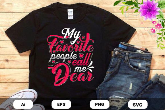 Mother's Day Dear Pink T-shirt Design Graphics