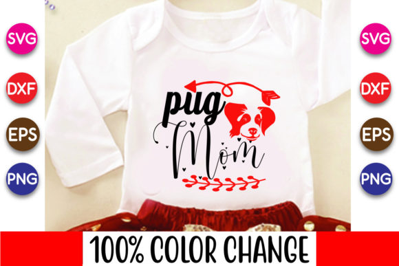 Pug Mom SVG: Graphics & Print Templates Review