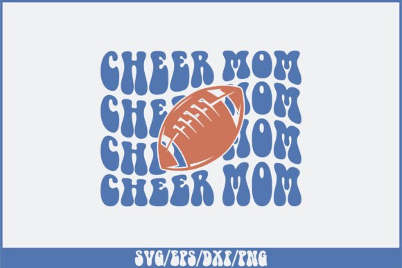 Retro Cheer Mom Graphics for Crafts and Blogs