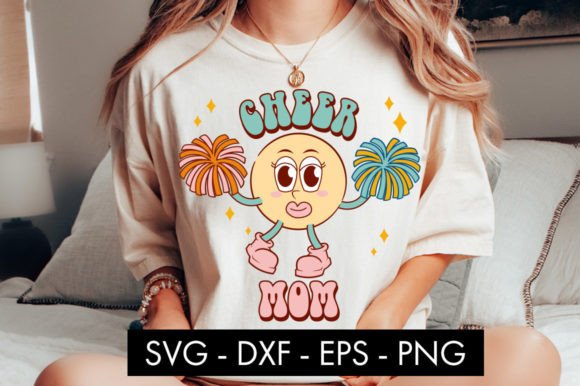 Retro Cheer Mom SVG: Graphics for Crafts & Blogs